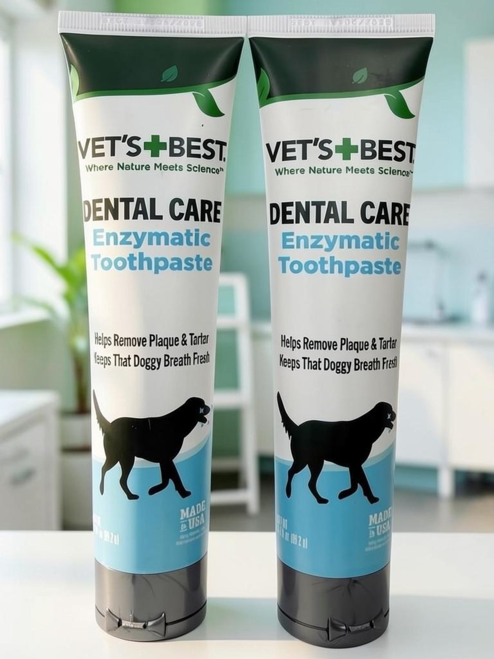 Vet’s Best Enzymatic Dog Toothpaste 3.5oz 2 Pk Plaque Tartar Dental Gel EXP:5/29